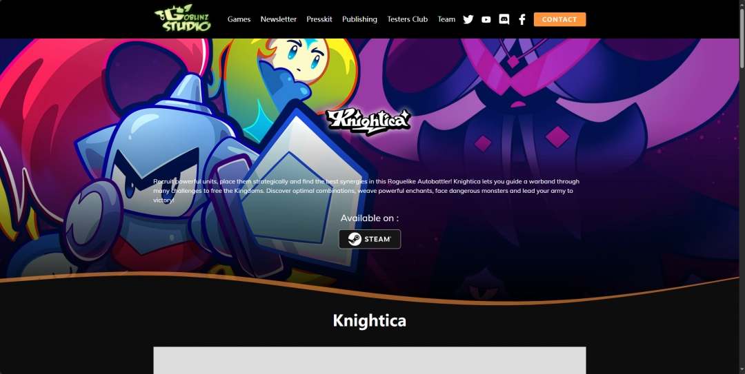 《Knightica》游戏官网地址介绍