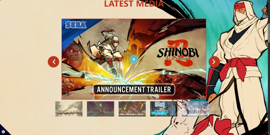 《Shinobi 反攻的斩击》游戏官网地址介绍