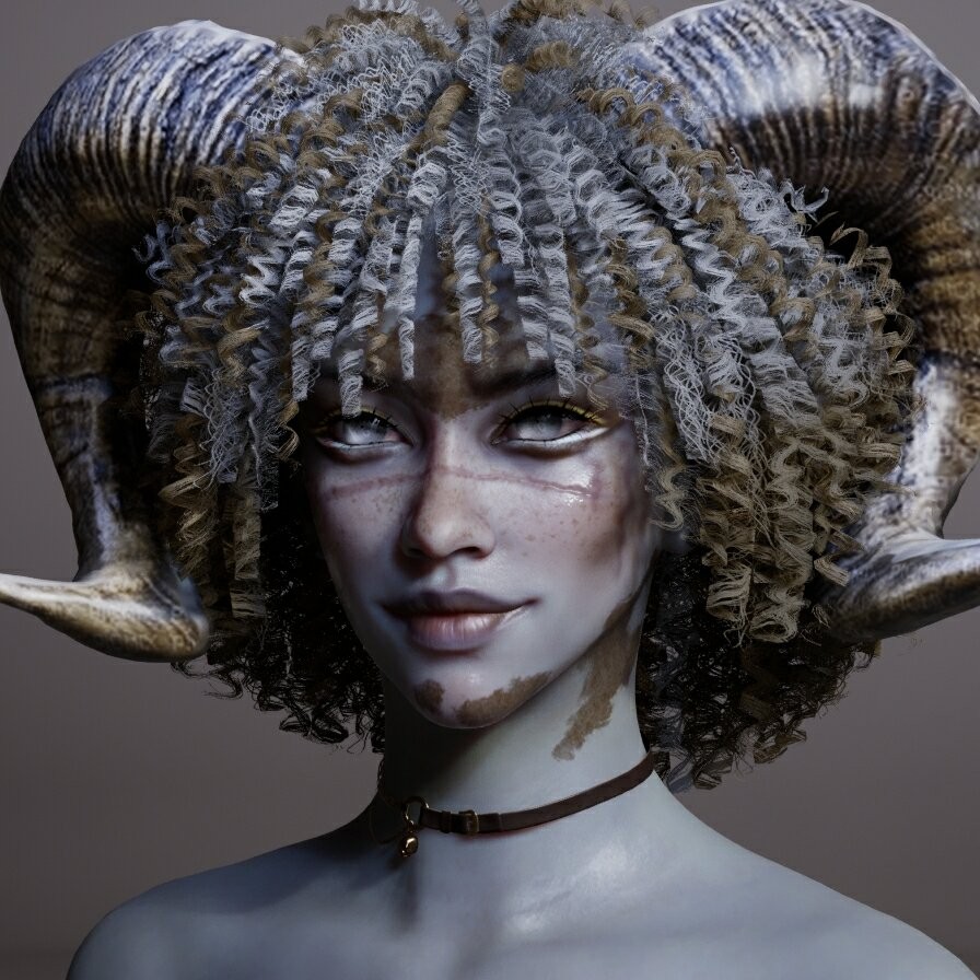 《inZOI》卷发恶魔捏脸分享