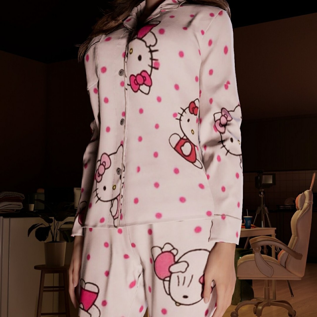 《inZOI》凯蒂猫睡衣服装分享