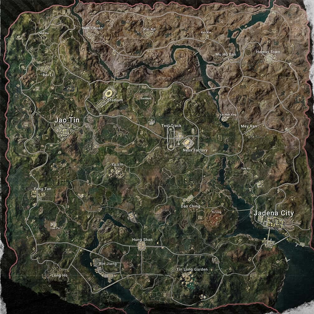 《PUBG》全地图场景