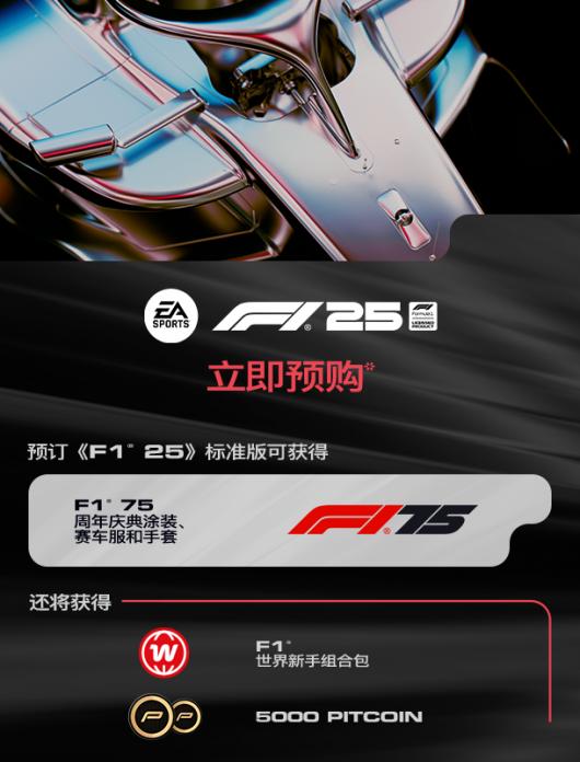 《F1 2025》标准版预购奖励介绍