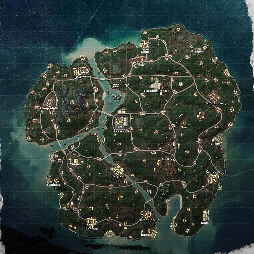 《PUBG》全地图场景