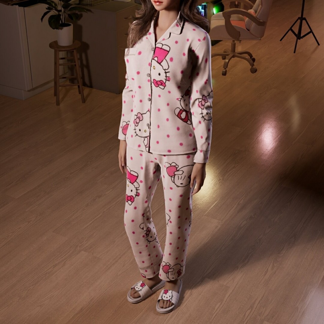 《inZOI》凯蒂猫睡衣服装分享