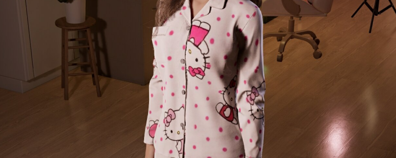 《inZOI》凯蒂猫睡衣服装分享