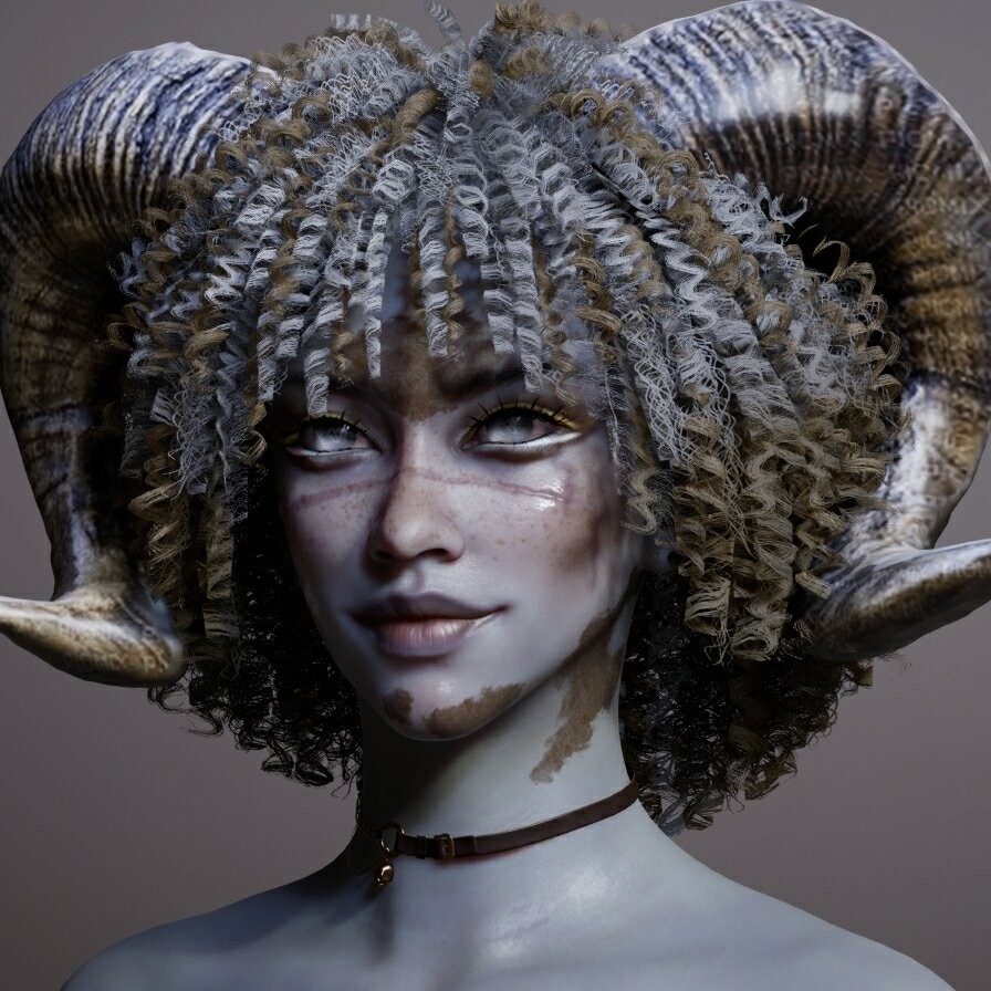 《inZOI》卷发恶魔捏脸分享