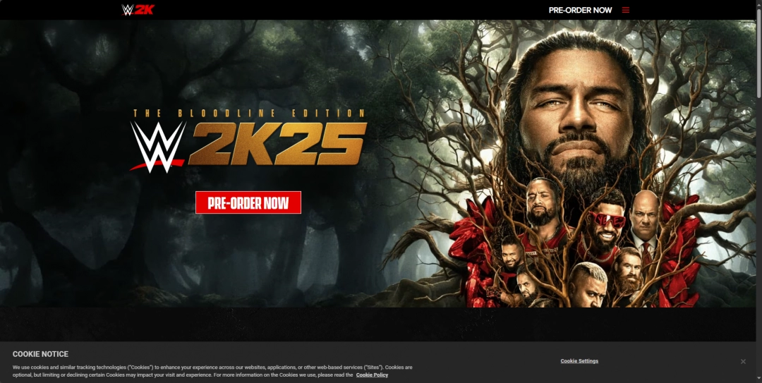 《WWE 2K25》游戏官网地址介绍